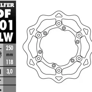 GALFER TARCZA HAMULCOWA 250MM PŁYWAJĄCA SUZUKI/YAMAHA (NG675, NG276) Oferta limitowana