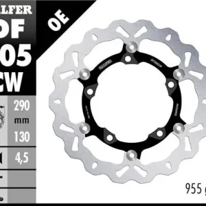 Ekspresowa dostawa GALFER TARCZA HAMULCOWA PŁYWAJĄCA PRZÓD 290MM KAWASAKI NINJA 125 19- , NINJA 300R (ABS) 13-, VERSIS X 300 17-, Z125/250/300 15- , (290X130X4,5MM)