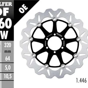 GALFER TARCZA HAMULCOWA NOWY TOWAR PRZÓD APRILIA; BENELLI; BIMOTA; CAGIVA; DUCATI; KTM, MOTO GUZZI; YAMAHA (320X64X5) (WAVE FLOATING) Wyjątkowa oferta