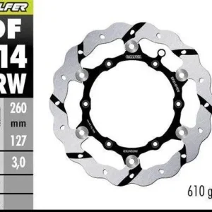 GALFER TARCZA HAMULCOWA PRZÓD BETA RR 250/300/350 ‘12-, RR 390/400/430/450/450/498 ‘14-, XTRAINER 250/300 ‘15- GROOVED (260X127X3MM) Promocja