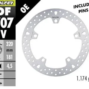 Zniżka GALFER TARCZA HAMULCOWA PRZÓD BMW F 800R/S/ST/GT ‘09-; F 900XR ‘20-; R 850R/RT ‘04; R 1100S ‘01-; R 1100/1500/1200/1250S/R/RT/S/ST/GS ‘01-; K 1200/1300/1600LT/GT/S/RS ‘02-; HUSQVARNA NUDA 900R ‘11- (ROUND DISC FIXED) (320X181X4,5MM)