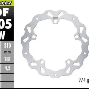 Wyprzedaż GALFER TARCZA HAMULCOWA PRZÓD BMW R 1300GS ADVENTURE ‘23-‘25 (WAVE DISC) (310X181X4.5MM)