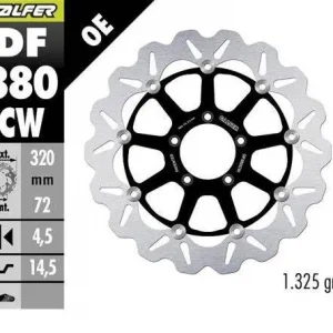 Obniżka ceny GALFER TARCZA HAMULCOWA PRZÓD DUCATI 749/848/899/959/999 ‘03-; MONSTER 1100 ‘09; PANIGALE V2 955 ‘21- (WAVE FLOATING) (320X72X4,5MM)