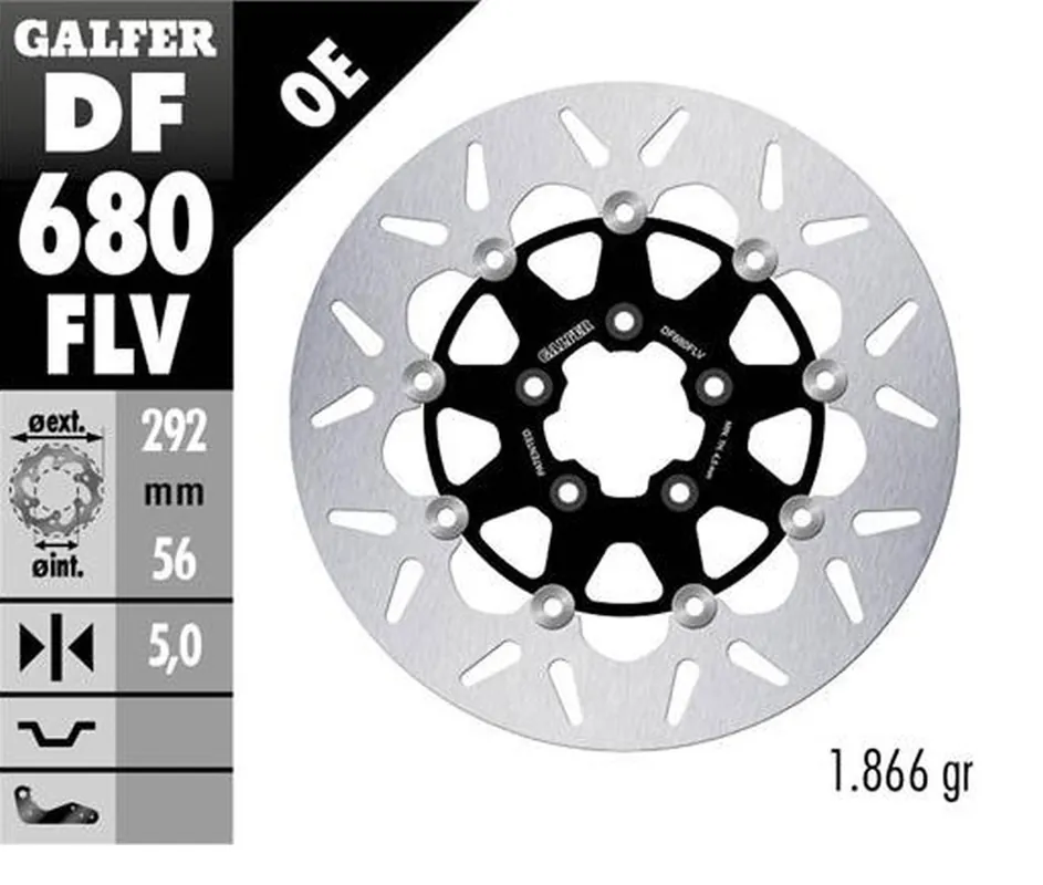 Premium GALFER TARCZA HAMULCOWA PRZÓD HARLEY-DAVIDSON (292X56X5) PŁYWAJĄCA (PATRZ OPIS)
