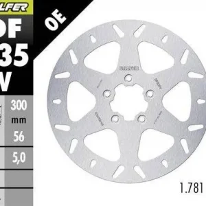 GALFER TARCZA HAMULCOWA PRZÓD HARLEY-DAVIDSON (300X56X5) (ROUND FIXED) Ograniczona ilość