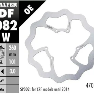 Bezpieczna płatność GALFER TARCZA HAMULCOWA PRZÓD HONDA CRF 250R/300R/450R/RX/L/RS ‘15- WAVE (260X101X3MM)