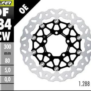 Nowy GALFER TARCZA HAMULCOWA PRZÓD KAWASAKI EN 650 VULCAN ‘15-; ER-6F/N ‘05-; ZX-6R ‘06-‘12; VERSYS 650 ‘06-; VERSYS 1000 ‘12-‘14; Z 750 ‘07-; Z 1000 ‘07- (FLOATECH) (300X80X5MM)