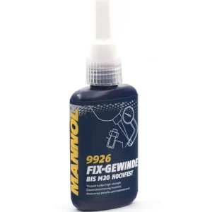 MANNOL FIX-GEWINDE HOCHFEST - KLEJ DO GWINTÓW, CZERWONY ‘MOCNY‘ 50ML (9926) (144) Bezpieczne zakupy