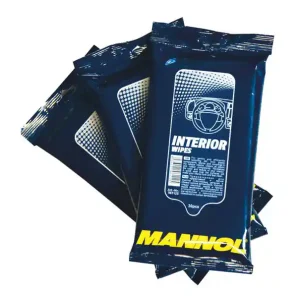 Zniżka MANNOL INTERIOR WIPES 30 SZT.- ŚCIERECZKI DO CZYSZCZENIA PLASTIKU (9946) (36) - WYPRZEDAŻ