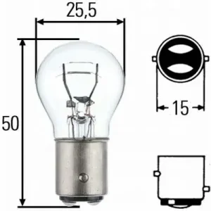 HELLA ŻARÓWKA 8GD P21/5W 12V BAY15D Zamów teraz