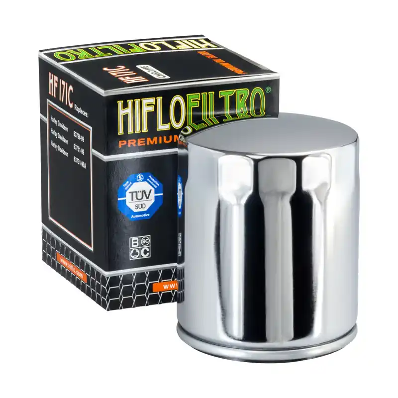 HIFLO FILTR OLEJU HF 171 HARLEY-DAVIDSON (CHROMOWANY) (50) Ostatnia szansa