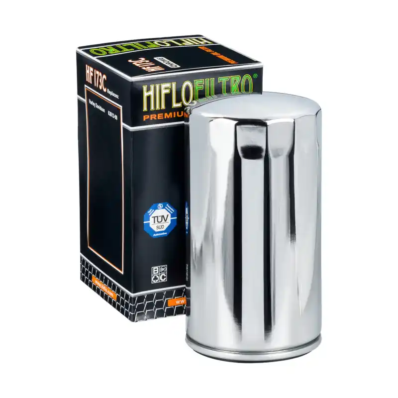 HIFLO FILTR OLEJU HF 173C HARLEY-DAVIDSON EVO (CHROMOWANY) (20) Wysoka jakość