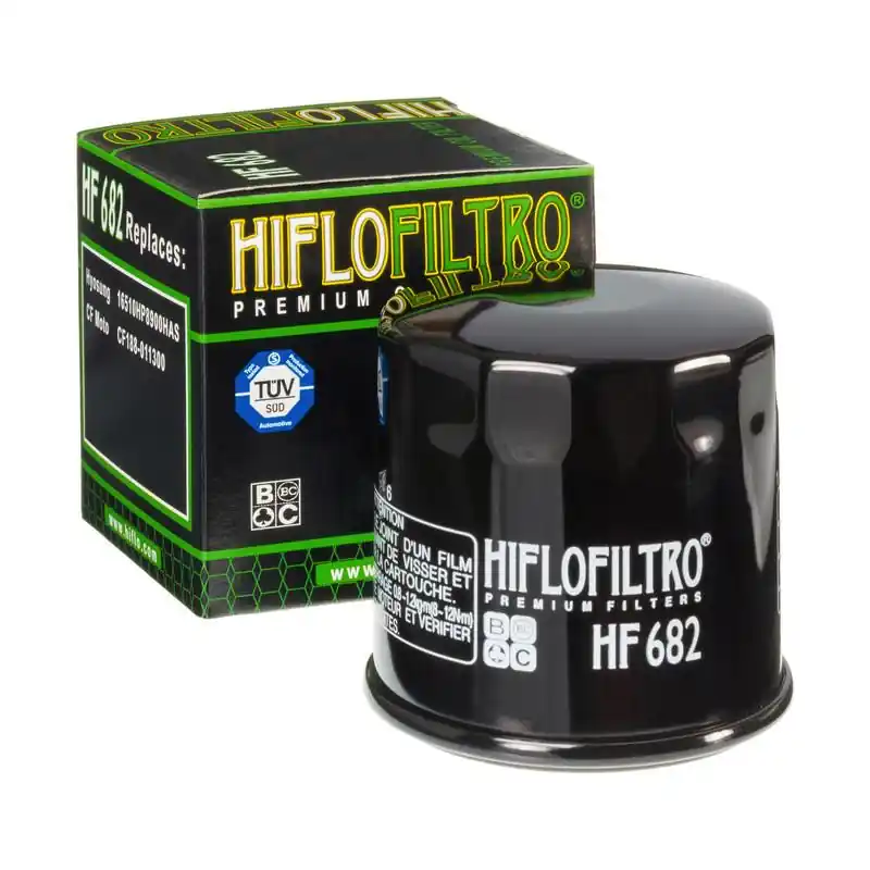 Tani HIFLO FILTR OLEJU HF 682 HYOSUNG TE 450 (ATV) ‘08-11, CF MOTO 500, 700, QUADZILLA 500/600, BENELLI TRK 702/X ‘23-24 (50)
