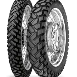 Kup teraz METZELER KOMPLET OPON (0144100) 90/90-21 ENDURO 3 SAHARA (54S) TT 2019 + (0142700) 130/80-17 ENDURO 3 SAHARA (65T) TL 2016
