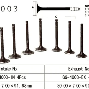 VESRAH ZAWÓR WYDECHOWY KAWASAKI KZ 1000/Z1R ‘77-81‘ (OEM 12005-009,12005-1009) (1SZT.) (MADE IN JAPAN) Bestseller