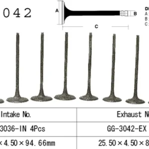 VESRAH ZAWÓR WYDECHOWY SUZUKI DL 650/SV 650 ‘99-‘17 (OEM 12912-20F00) (1SZT.) (MADE IN JAPAN) Ostatnie sztuki