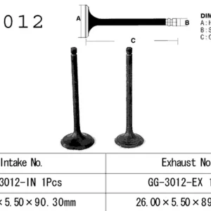 VESRAH ZAWÓR WYDECHOWY SUZUKI GN 125 82-, DR 125 82-85, FL 125 ‘07-17‘ (26,00X5,50X89,30MM) (OEM 12912-05211) (1SZT.) (MADE IN JAPAN) Oferta czasowa