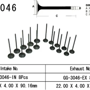 Zniżka VESRAH ZAWÓR WYDECHOWY SUZUKI GSXR 600 ‘01-03‘ (OEM 12912-39F00) (1SZT.) (MADE IN JAPAN)