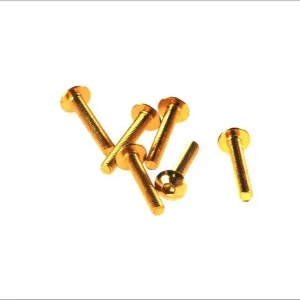 V PARTS (VICMA) ZESTAW ŚRUB OWIEWKI M5X30 (6SZT.) KOLOR ZŁOTY (IMBUSOWA PŁASKA)(TA530OR) Hit cenowy