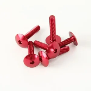 Zniżka V PARTS (VICMA) ZESTAW ŚRUB OWIEWKI M6X30 (6SZT.) KOLOR CZERWONY(IMBUSOWA PŁASKA)(TA630R)