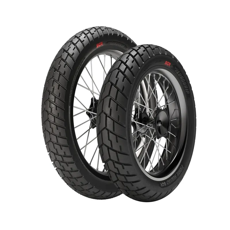 Sprawdź teraz EUROGRIP KOMPLET OPON TRAILHOUND SCR 100/90-19 (57H) TL 2025 + 130/80R17 (65H) TL 2025