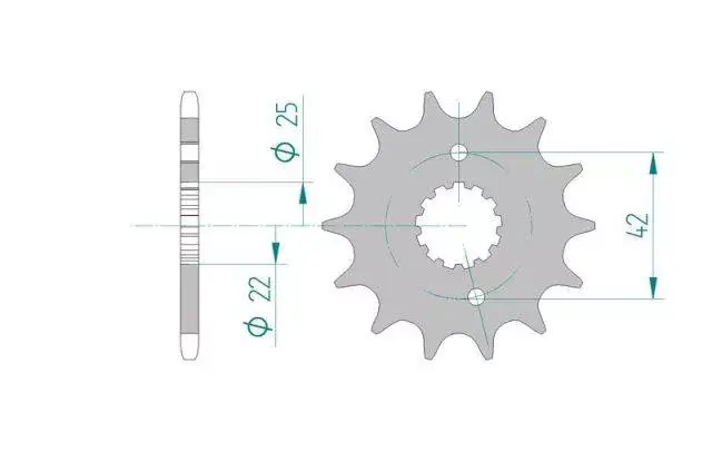 Oferta limitowana AFAM 22304-14 zębów zębatka stalowa PRZÓD rozmiar 520