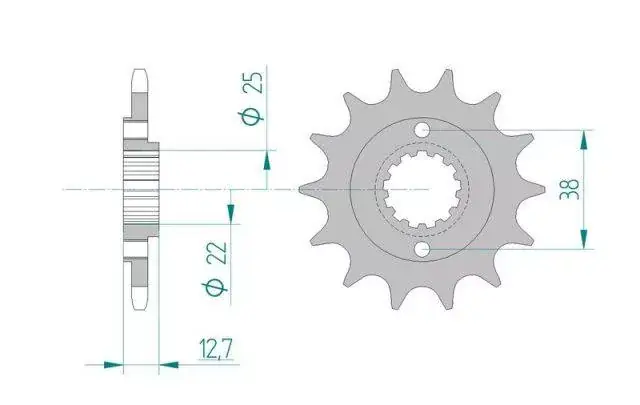 AFAM 24505-14 zębów zębatka stalowa PRZÓD rozmiar 520 Oferta