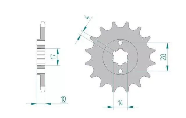 Oferta AFAM 49100-15 zębów zębatka stalowa PRZÓD rozmiar 420