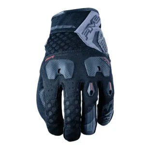Oferta czasowa FIVE GLOVES RĘKAWICE SKÓRZANO-TEKSTYLNE TFX3 AIRFLOW KOLOR CZARNY/SZARY ROZMIAR 11 (XL)