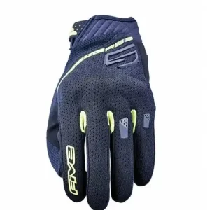 FIVE GLOVES RĘKAWICE TEKSTYLNE RS3 EVO KOLOR CZARNY/ŻÓŁTY FLUO ROZMIAR 8 Najlepsza cena