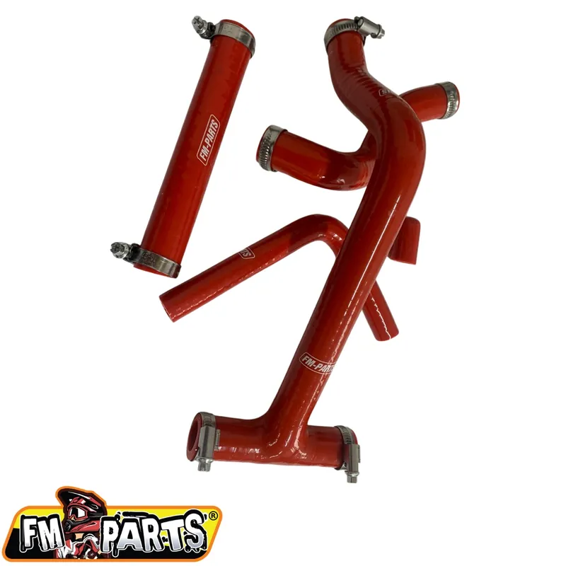Oferta limitowana FM-PARTS SILIKONOWE WĘŻE/PRZEWODY CHŁODNICY BETA RR 250/300 ‘20-‘24 KOLOR CZERWONY