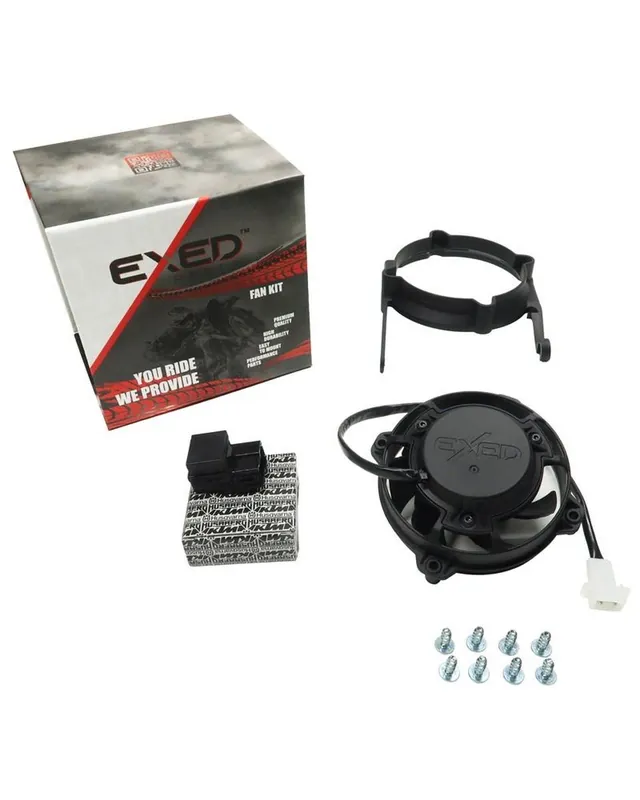 FM-PARTS ZESTAW WENTYLATORA CHŁODNICY KOMPLETNY PASUJE DO KTM / HUSQVARNA / GAS GAS ‘17-‘23 (EXED) Promocja