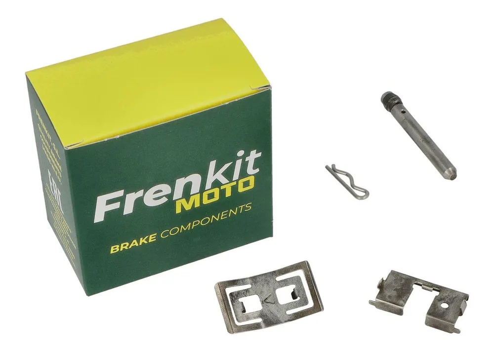 FRENKIT MOTO 2026/05 ZESTAW BLASZEK USTALAJĄCYCH, TRZPIENI I ZABEZPIECZEŃ ZACISKU HAMULCOWEGO BREMBO TYŁ BMW HP2 ‘04-‘08, K 1200 GT / R ‘04-‘08, K 1200 S ‘03-‘08, K 1300 GT / R ‘07-‘11, R 1200 GS ‘04-‘13, R NINE T 1200 ‘14-‘23 Nowy