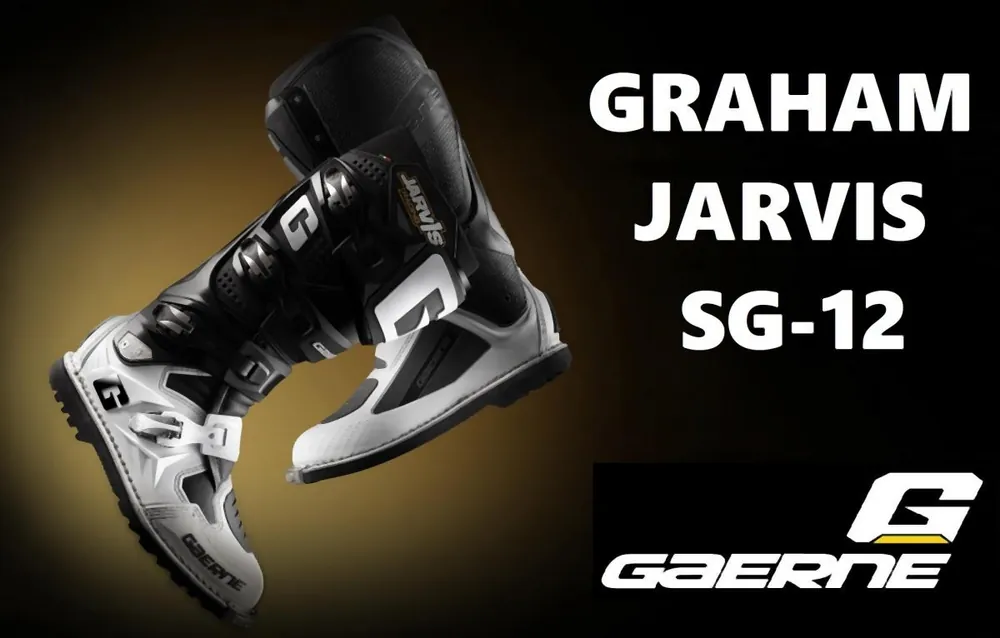 Rabat WYPRZEDAŻ GAERNE BUTY CROSS/ENDURO MODEL SG-12 GRAHAM JARVIS LIMITED EDITION KOLOR CZARNY/BIAŁY ROZMIAR 45