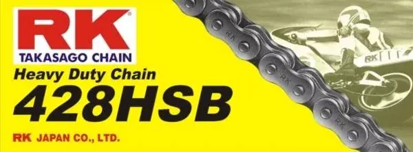 Zamów dziś RK 428HSB BEZoringowy ze spinką 428HSB-132 ogniw łańcuch napędowy