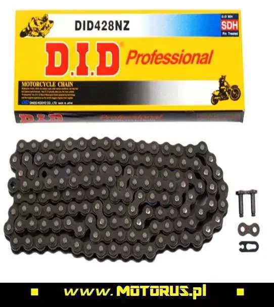 DID 428NZ-134 ogniw łańcuch napędowy Super BEZORINGOWY Premium
