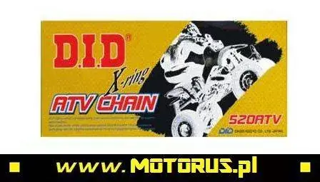 Wysoka jakość DID 520ATV-98 ogniw łańcuch napędowy X-RING ZŁOTY ATV QUAD