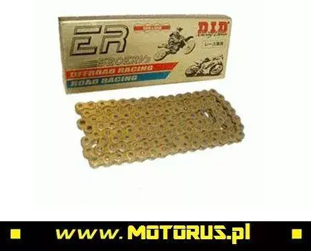 Niska cena DID 520ERV3-116 ogniw łańcuch napędowy BEZORINGOWY RACING ZŁOTY