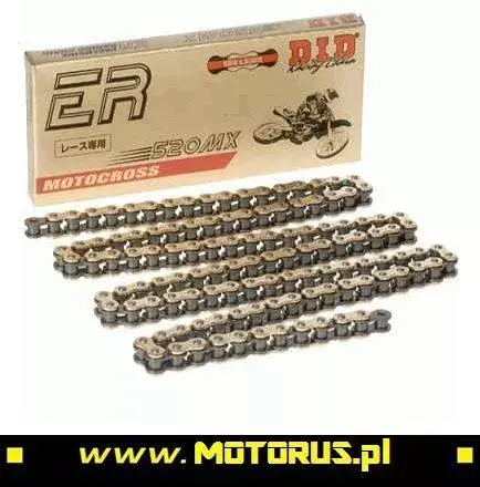DID 520MX-114 ogniw łańcuch napędowy BEZORINGOWY RACING ZŁOTY Tani