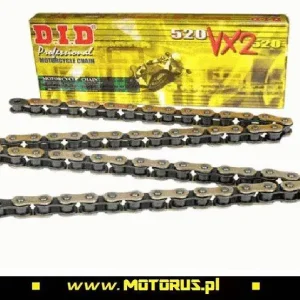 Zniżka DID 520VX2 G&B-100 ogniw łańcuch napędowy X-RING ZŁOTY