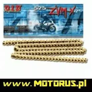 Zamów teraz DID 525ZVMX G&G-100 ogniw łańcuch napędowy X-RING ZŁOTY