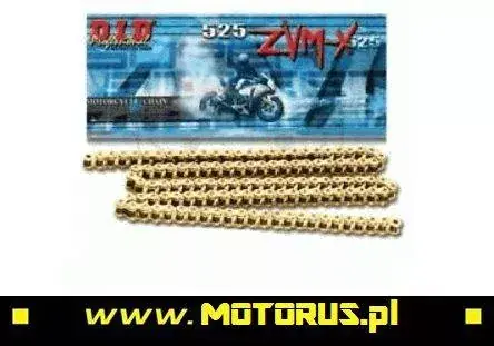 Nowy DID 525ZVMX G&G-114 ogniw łańcuch napędowy X-RING ZŁOTY