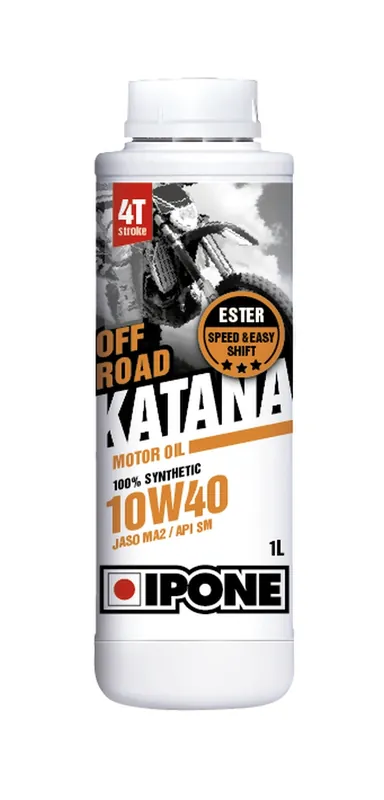 Tylko do końca tygodnia IPONE KATANA OFF ROAD 10W40 olej silnikowy 100% SYNTETYK 1L (ESTER, MA2) (AKC) (15)