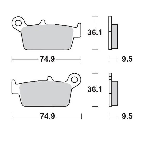 MOTO-MASTER klocki hamulcowe KH131 SINTER METAL OEM 11 (SINTERPRO RACING) HONDA CR80-125-250-500, XR250-400-600-650, Kawa Bezpieczne zakupy
