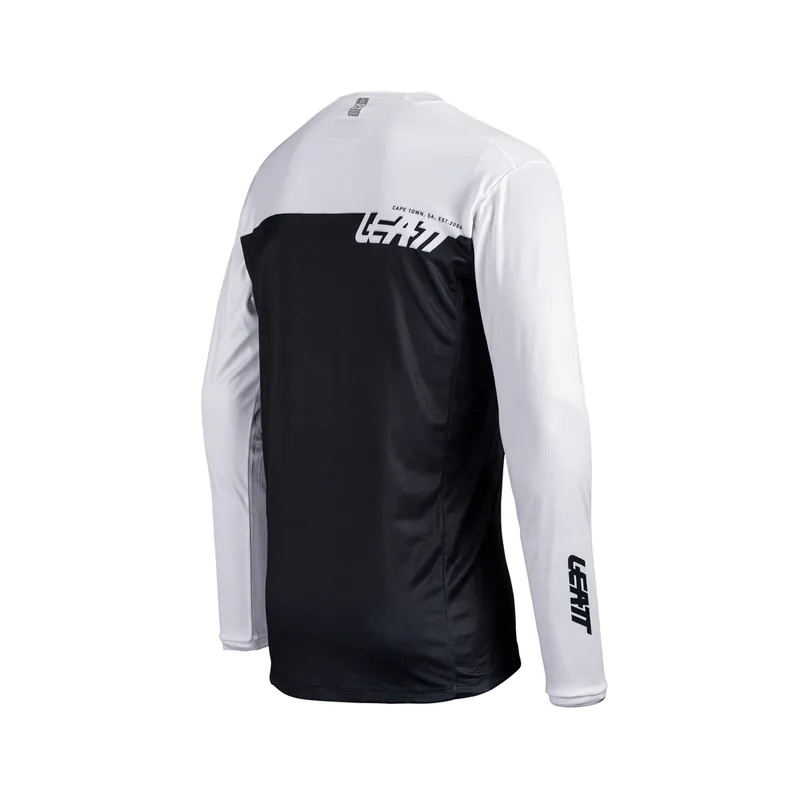 LEATT KOSZULKA ROWEROWA MTB ENDURO 4.0 JERSEY WHITE KOLOR BIAŁY/CZARNY ROZMIAR M Oferta limitowana