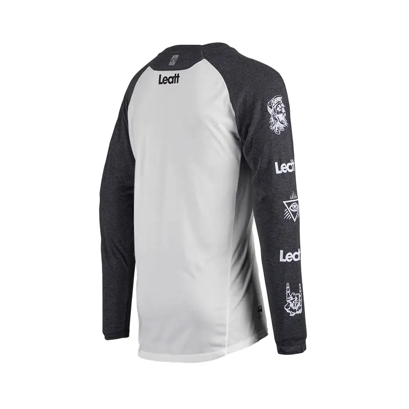 LEATT KOSZULKA ROWEROWA MTB GRAVITY 2.0 JERSEY WHITE KOLOR BIAŁY/GRAFITOWY ROZMIAR L Oferta czasowa
