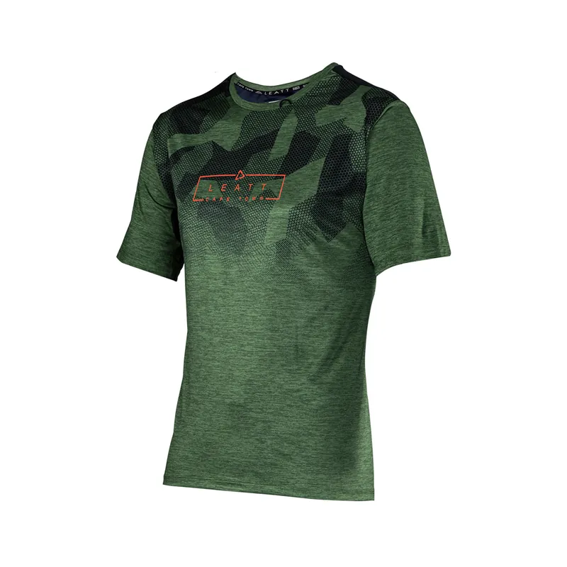 LEATT KOSZULKA ROWEROWA MTB TRAIL 1.0 JERSEY SPINACH KOLOR ZIELONY ROZMIAR M Nowość