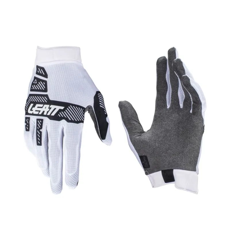 Dostępne od ręki LEATT NOWOŚĆ RĘKAWICE MOTO 1.5 GRIPR GLOVE WHITE KOLOR BIAŁY/CZARNY ROZMIAR XL