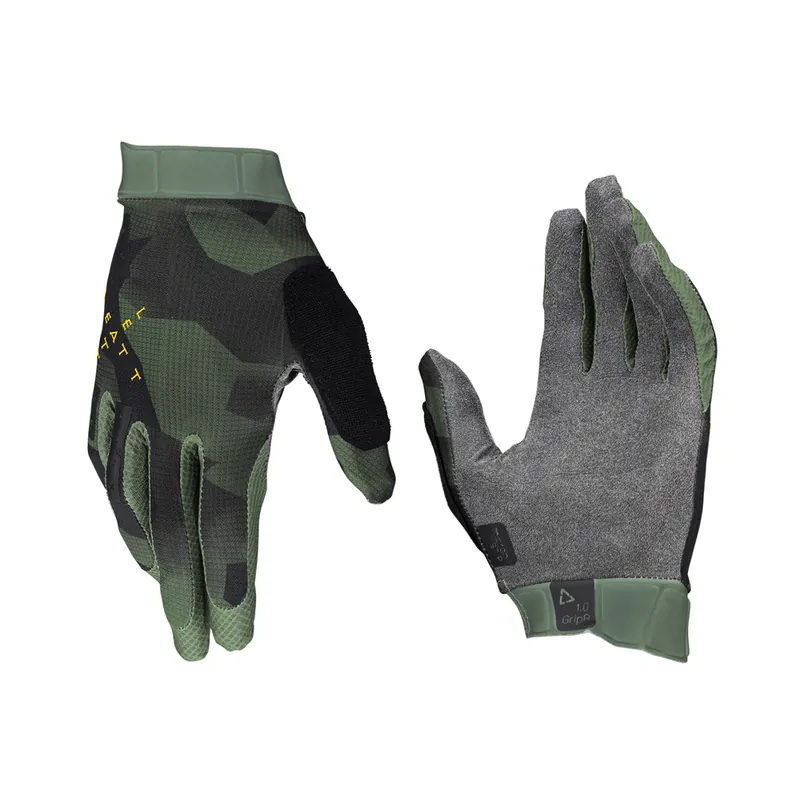 LEATT RĘKAWICE ROWEROWE MTB 1.0 GRIPR GLOVE SPINACH KOLOR ZIELONY/CZARNY ROZMIAR L Super okazja