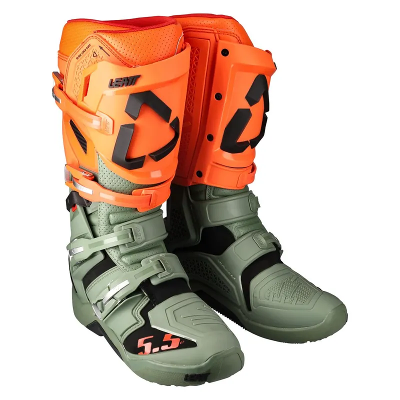 Kup online LEATT BUTY CROSS 5.5 FLEXLOCK ENDURO BOOTS CACTUS KOLOR ZIELONY/POMARAŃCZOWY ROZMIAR 40.5 / 25.5 CM